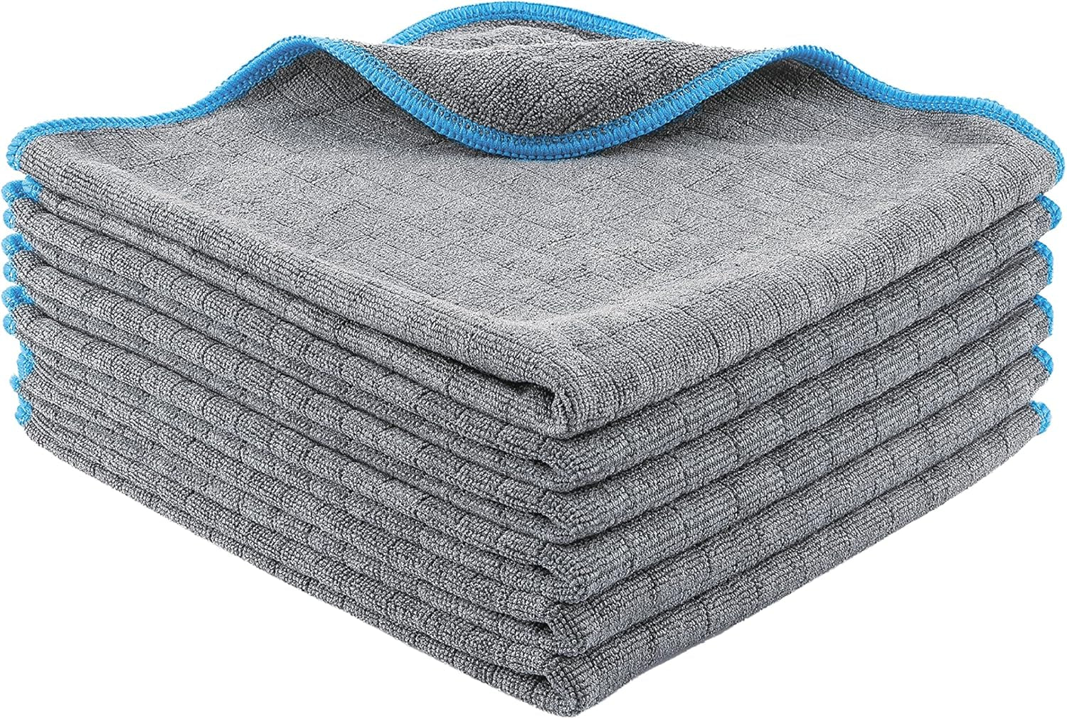 ® 6X Chiffons En Microfibres 380 GSM - Ultra Absorbants, Doux Et Délicats - Chiffons En Microfibres Non Pelucheux - Chiffon Polissage, Chiffon Microfibre Voiture Professionnel - 40X40Cm