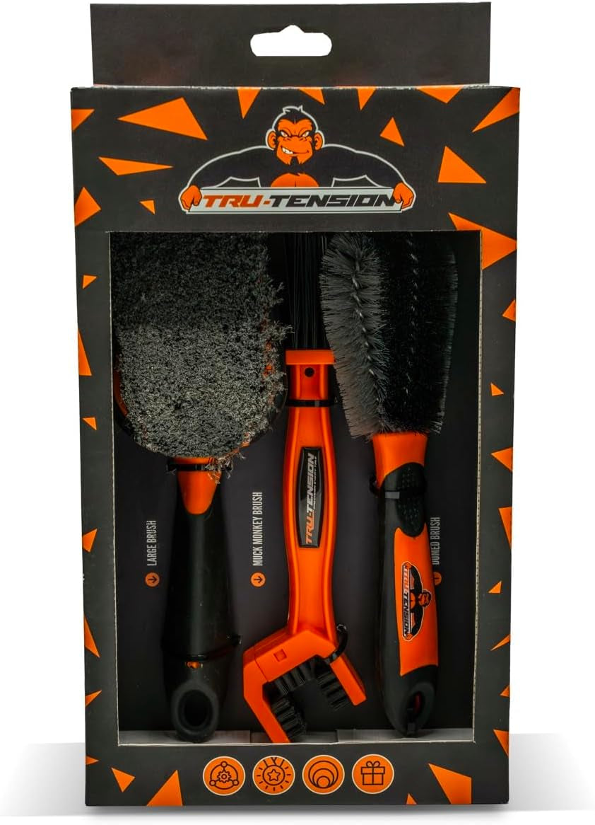 | Kit De Brosses De Vélo Haut De Gamme | Convient À Tous Les Vélos De Route, De Montagne Et De Course | Outils Et Accessoires Pour Vélo | Kit Vélo 3 Pièces
