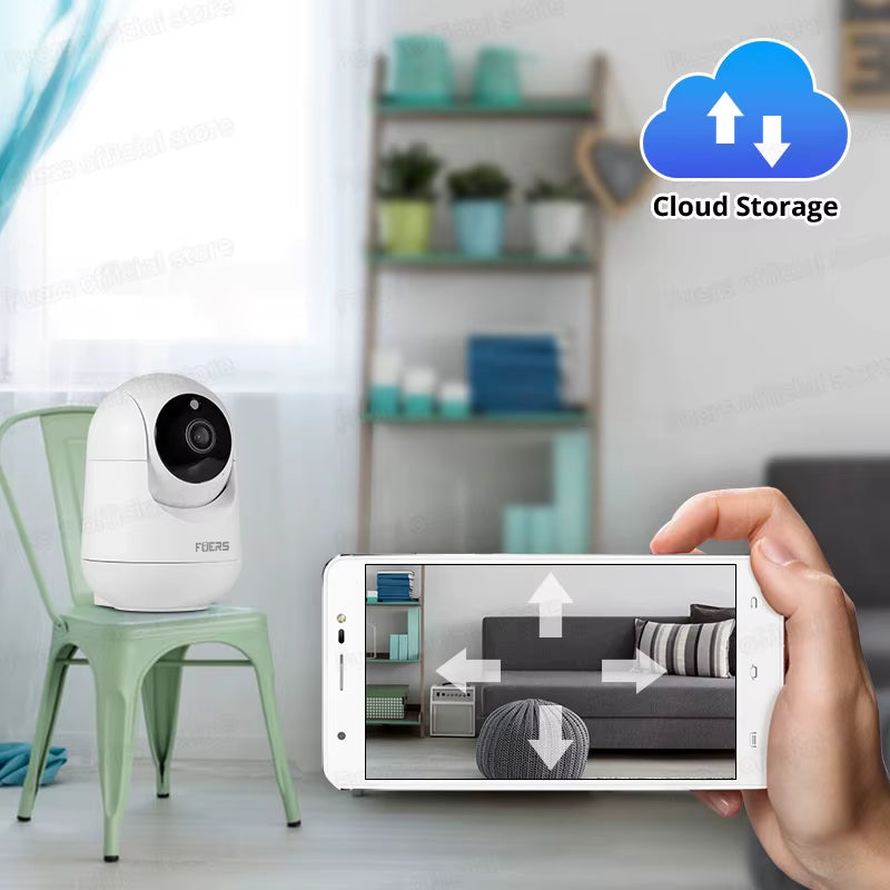 5MP Wifi Camera Tuya Smart Home Indoor Wireless IP Surveillance Camera AI Detect Automatic Tracking Security Baby Monitor